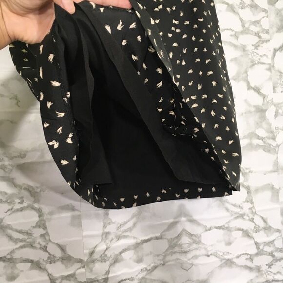 ANN TAYLOR LOFT BLACK WHITE MINI SKIRT 6 - Picture 5 of 12